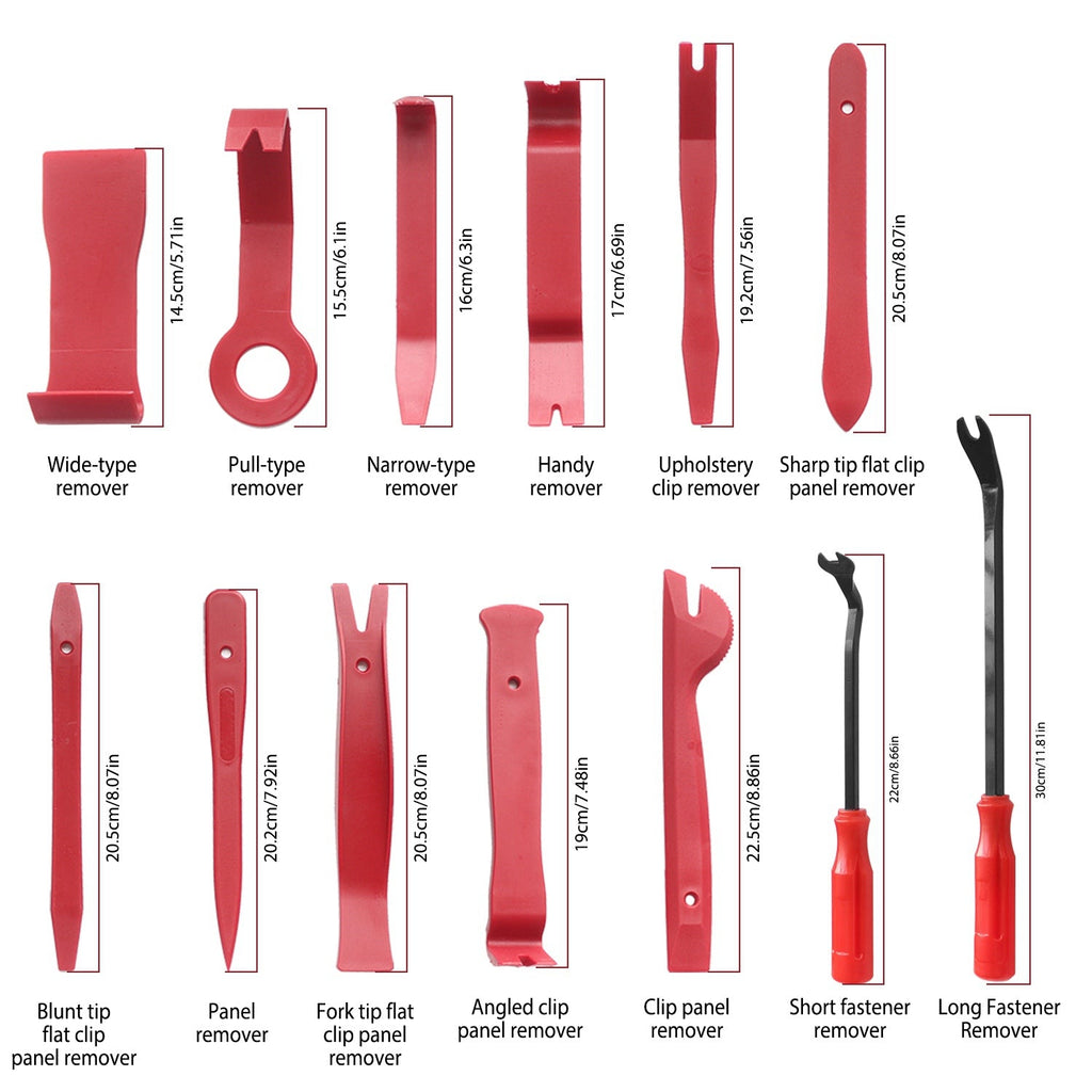 13 Pcs Car Trim Removal Tool Auto Door Panel Clip Dash Plastic
