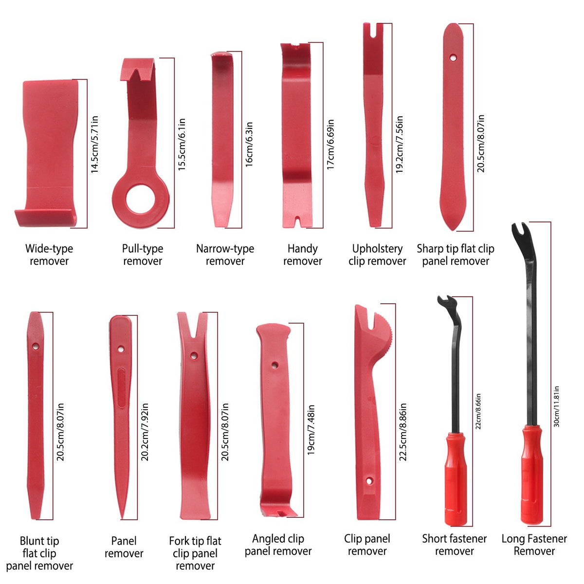 13 Pcs Car Trim Removal Tool Auto Door Panel Clip Dash Plastic