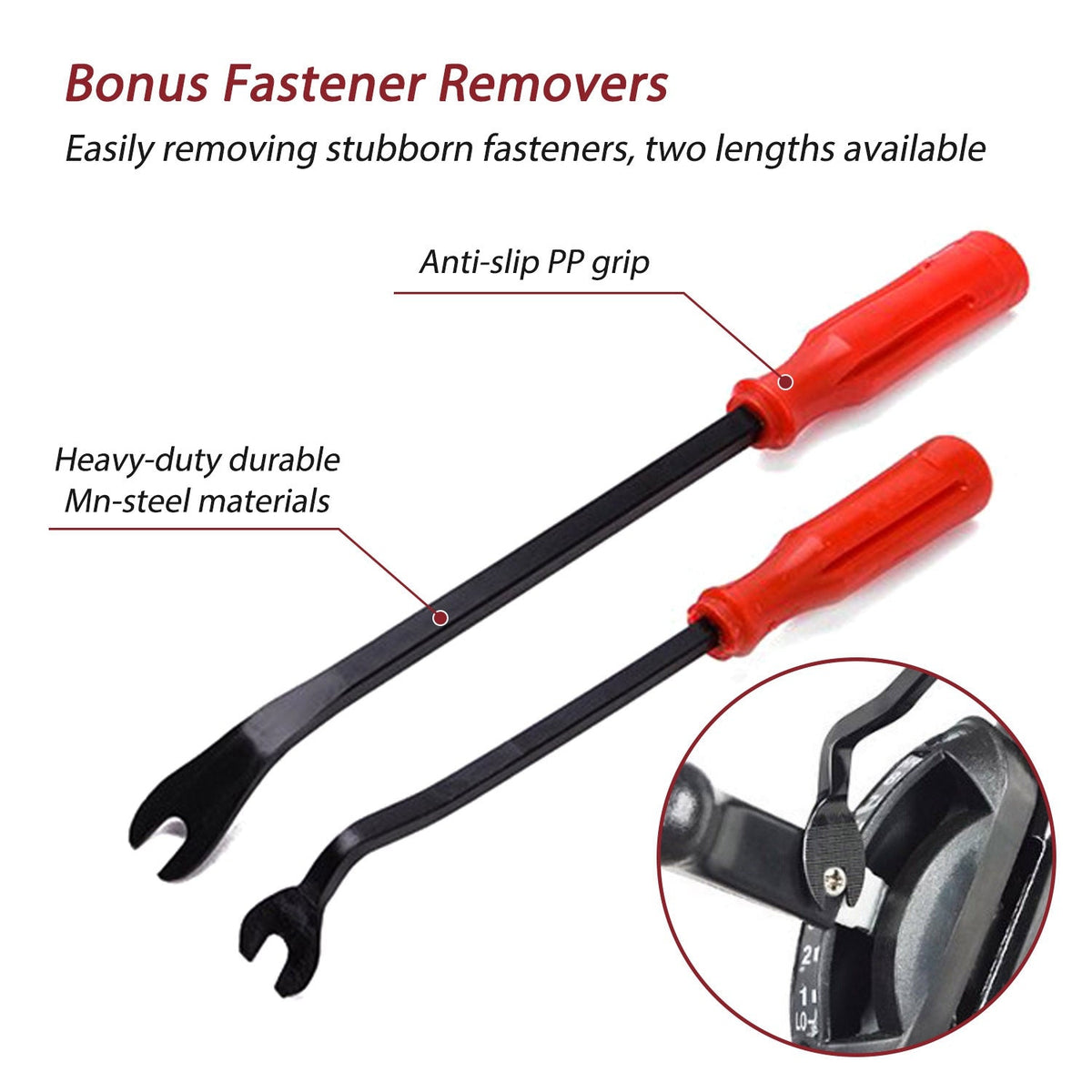13 Pcs Car Trim Removal Tool Auto Door Panel Clip Dash Plastic