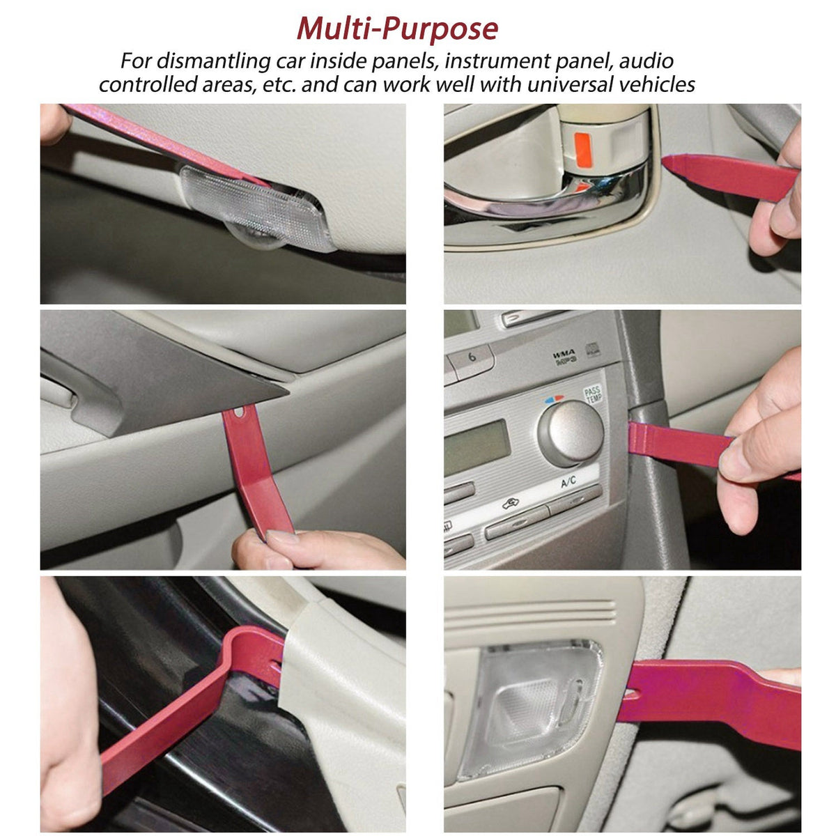 13 Pcs Car Trim Removal Tool Auto Door Panel Clip Dash Plastic