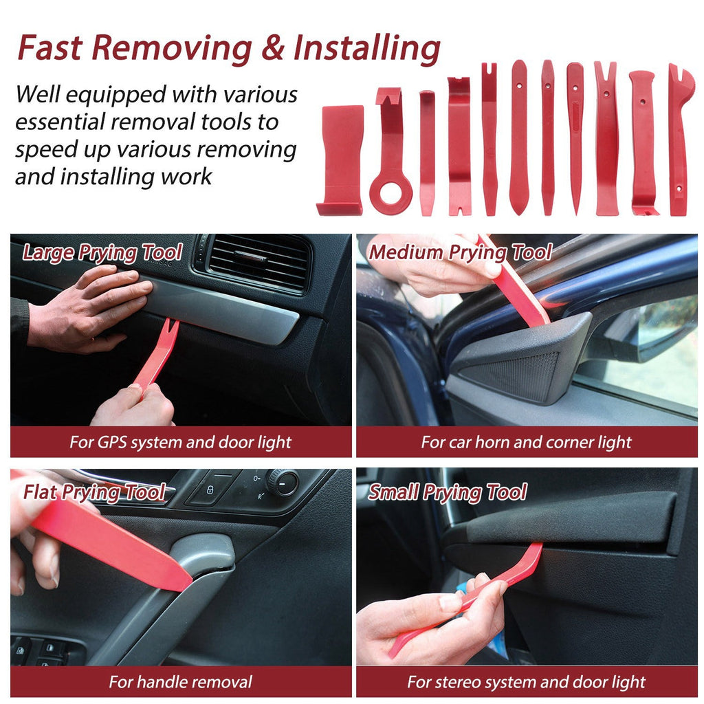 13 Pcs Car Trim Removal Tool Auto Door Panel Clip Dash Plastic