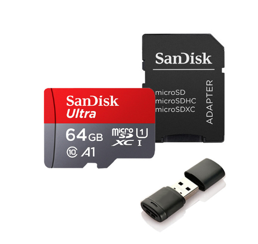 SanDisk Ultra Micro SD Card with Adapter - 16GB / 32GB / 64GB / 128GB High Speed