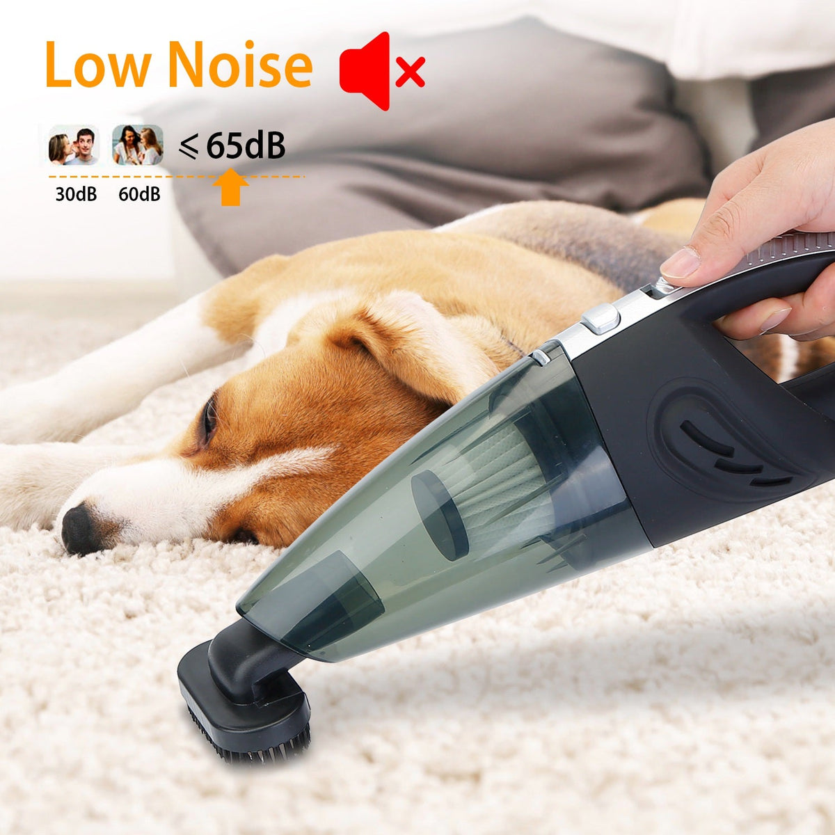 Car Handheld Vacuum Cleaner Cordless Rechargeable Hand Vacuum Portable